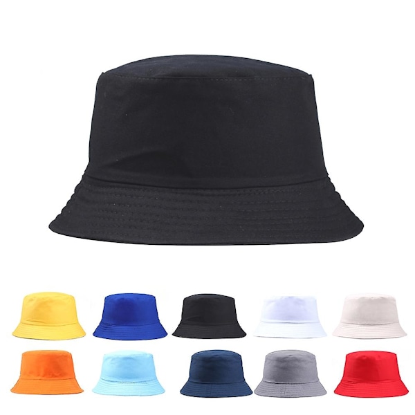 Bucket Hat Bredbrättad Solskydd Vardaglig Stil Fiskehatt Solhatt Utomhus Herr Dam Bucket Keps för Red