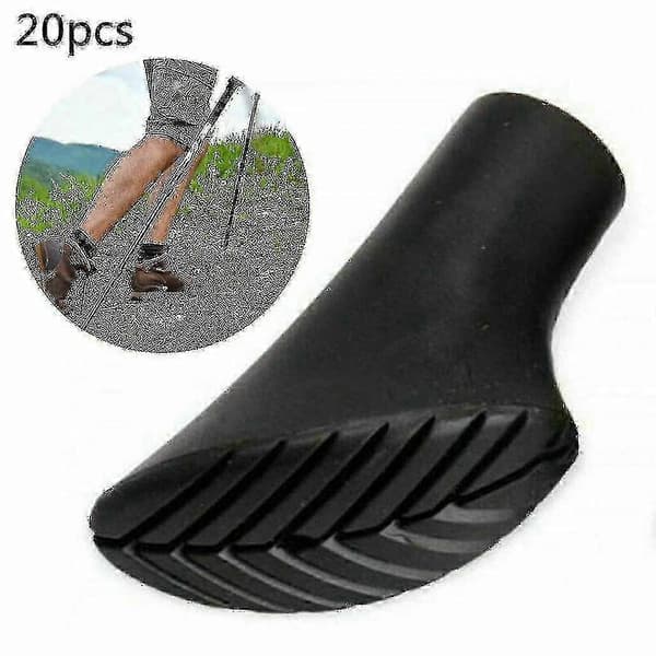 20 stk. / 10 par Nordic Walking Pads Asfalt Gummi Buffer X-4gt