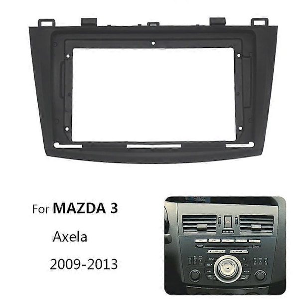2 Din Bilradio Fascia För Mazda 3 Axela 2009 2010 2011 2012 2013 Auto Stereo Installation Dash Panel Monteringsram Kit 7 inch Cable