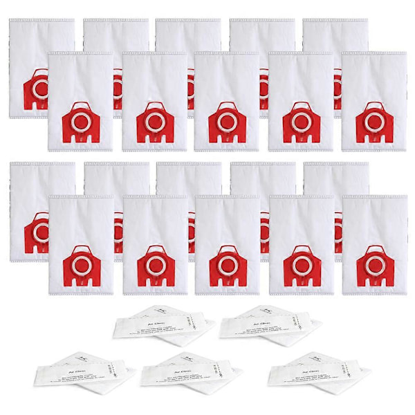 20-pack Ersättnings FJM 3D Efficiency Dammsugarpåse för S200, S300, S600, S4 S6 Compact C2 C1 Serie Behållare