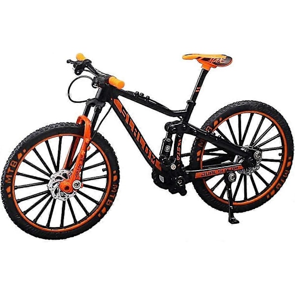 Mini 1:10 Legering Cykel Skala Model Desktop Simulation Ornament Finger Mountainbikes Legetøj Orange