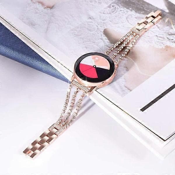Kompatibel med Samsung Galaxy Watch Rem Tre Diamantkæde