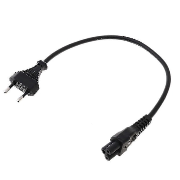EU 2-benet hanstik til IEC 320 C5 Mickey Mouse strømadapterledning til notebook, 30 cm strømforsyningskabel