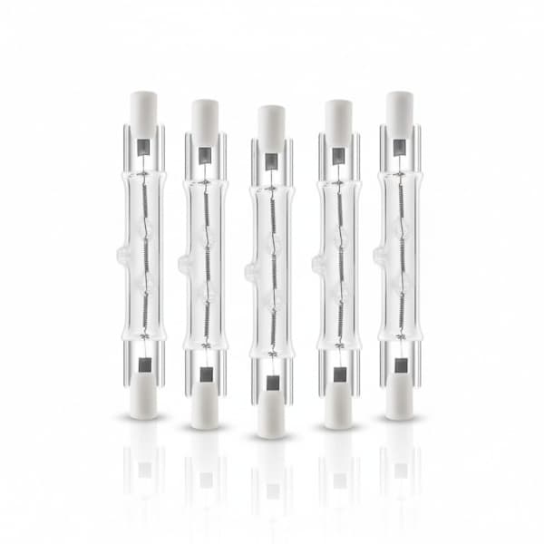 5-pak R7s 118mm 300W 230V – Lineære halogenlamper til stærk belysning