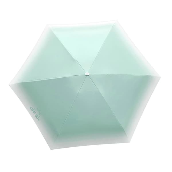 2025 Vindtät Mini Rese Fällbart Paraply Kompakt Litet Paraply för Regn Solskydd Utomhusresor Green