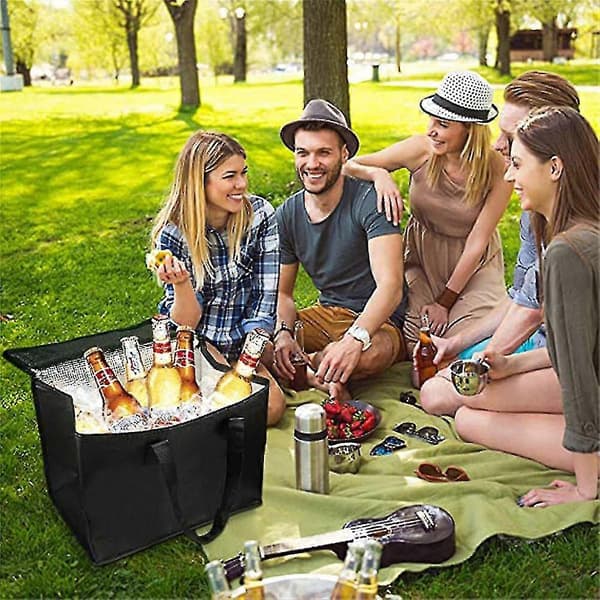 Isolert matleveringspose Stor aluminiumsfolie Isolert cateringpose Pizzapose Large