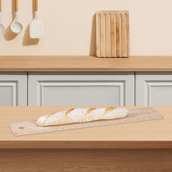 Baguette Vändbräda Trä Multifunktion Bekväm att Använda Flyttbricka Vändöverföringsplatta för Kakor Franskt Bröd Paj