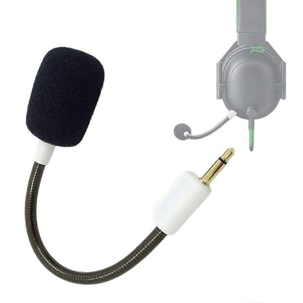 Avtakbar 3,5 mm bommikrofon for BlackShark V2, V2Pro headset mikrofon Plug & Bruk