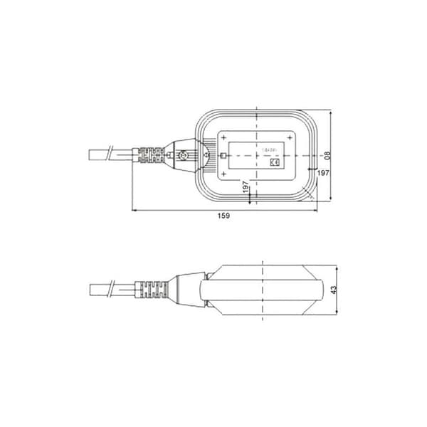 10m 250V 16A flottørbryter for dykkpumpe