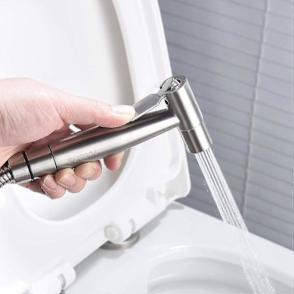 Håndbruser Bidet Rustfrit Stål Håndbruser Højtryks Toilet Bidet Spray