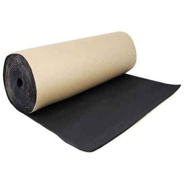 Lydisolerende bilisolasjon, akustisk skum, støydempende, selvklebende bomull, termisk isolasjon, lydisolerende skum, 1 rull 100 cm x 100 cm