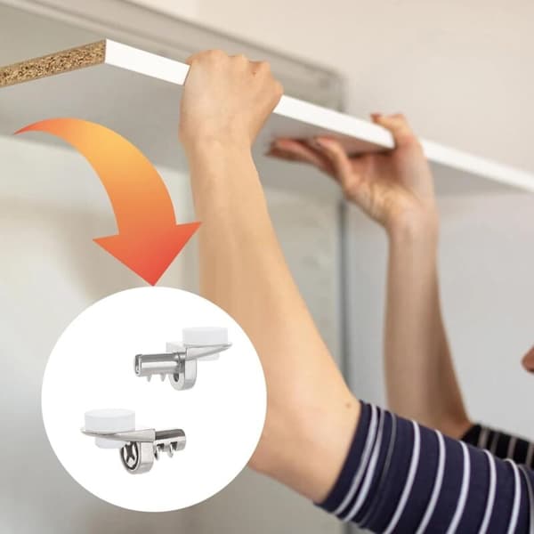 30 hyllkonsoler, hyllpinnar, ersättningshyllpinnar för skåp, kökshyllstöd