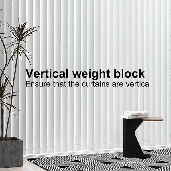 10 stk. lodder til vertikale persienner 127 mm reservedele bundlodder lameller - hvid