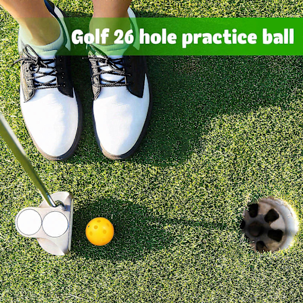 24 stk. Golf Træningsbolde Luftstrøm Golfbolde Plastik Golfbolde Golf Træningsbolde Golf Tilbehør