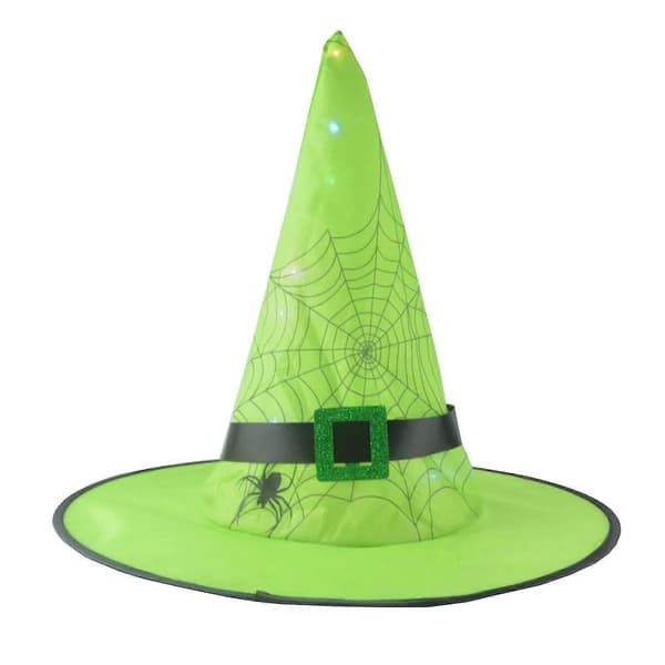 Halloween Dekor Halloween Glödande Hatt Barn Vuxen Party Dans Hexehatt C One Size