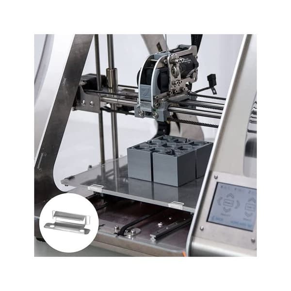 3D-printer sengeklemme til opvarmet glasplade for at fastgøre glaspladen, kompatibel med Ender 3, Ender 3 v2, Ender 3S, Ender 3 Pro, Ender 5 Pro, CR-20