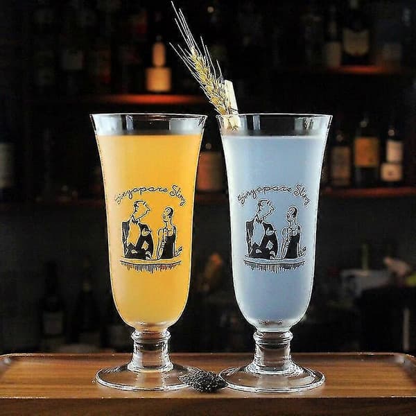 2 kpl Singapore Sling -lasit, cocktail-lasit, long drink -lasit, mehulasisarja, 2 kpl