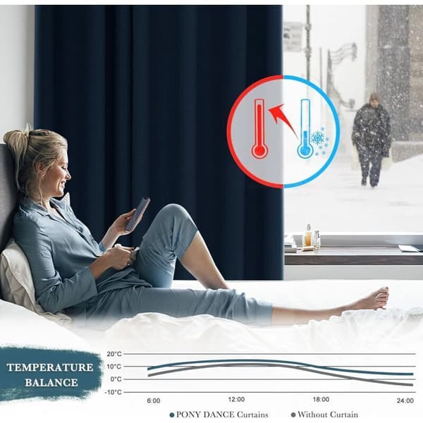 Mørklægningsgardin med øjer og termisk isolering til små vinduer