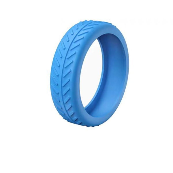 Mjuka silikonhjulskydd för resväska, ljuddämpande hjulskydd för affärsresor Blue 1pcs