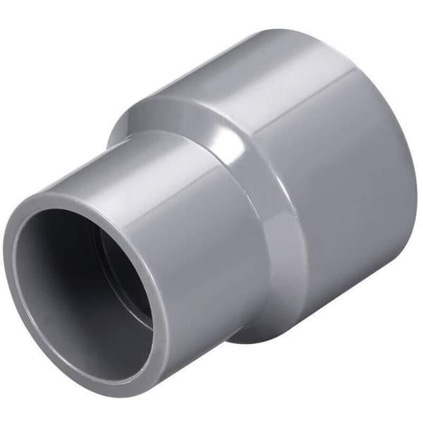 40 mm x 32 mm PVC-rørreduksjonskobling Hub DWV grå 2 stk.
