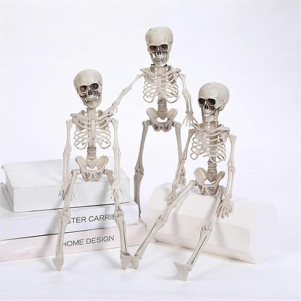 2025 For Halloween-dekorasjon Full Kropp Skjelett Plastbein Med Stillbare Ledd 40cm