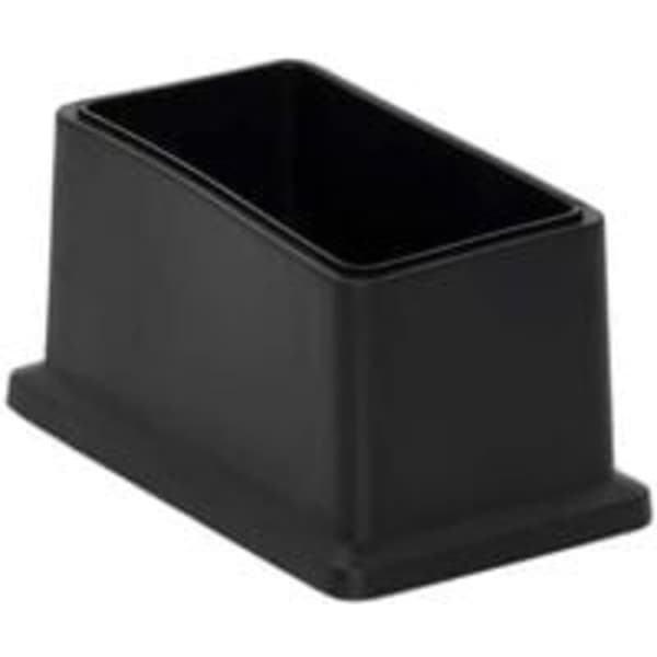 Set med 8 icke-märkande rektangulära PVC-stolsbensskydd - Golvskydd 25 x 50 mm (1\" x 2\")