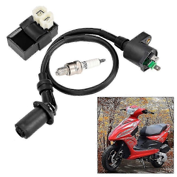 För Gy6 50cc 125cc 150cc Atv Tändspole Startmotor Cdi Box Tändspole Tändstift