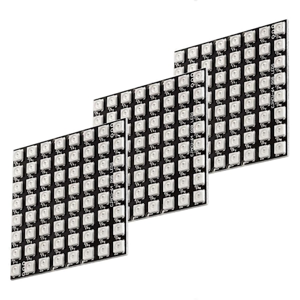 3 x U 64 LED Matrix Panel CJMCU-8X8 Modul Kompatibel med för och för