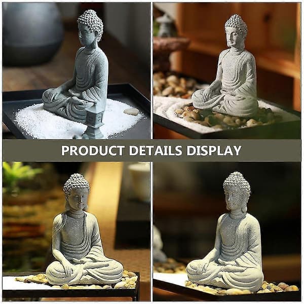 Hem Dcor Mini Buddha Figurer Mini Buddha Skulptur Stående Buddha Modell Mini Buddha Staty