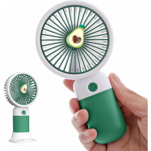 Kannettava mini USB -käsituuletin jäähdytykseen, tehokas, sopii retkeilyyn ja matkustamiseen Green