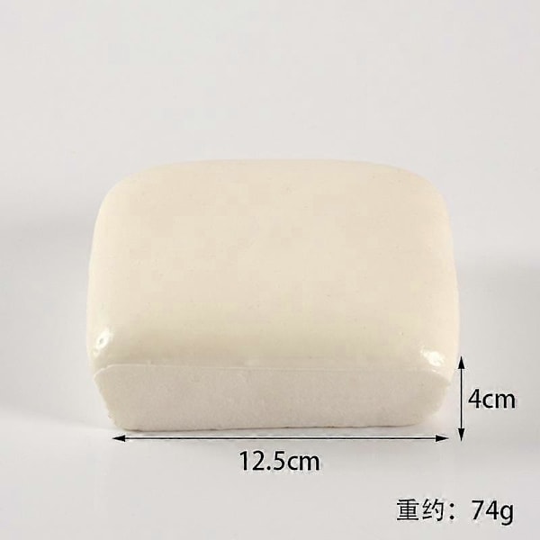Klebrig brød Squishy, Klebrig toast Squishy, Toast skivet brød stressleke white square