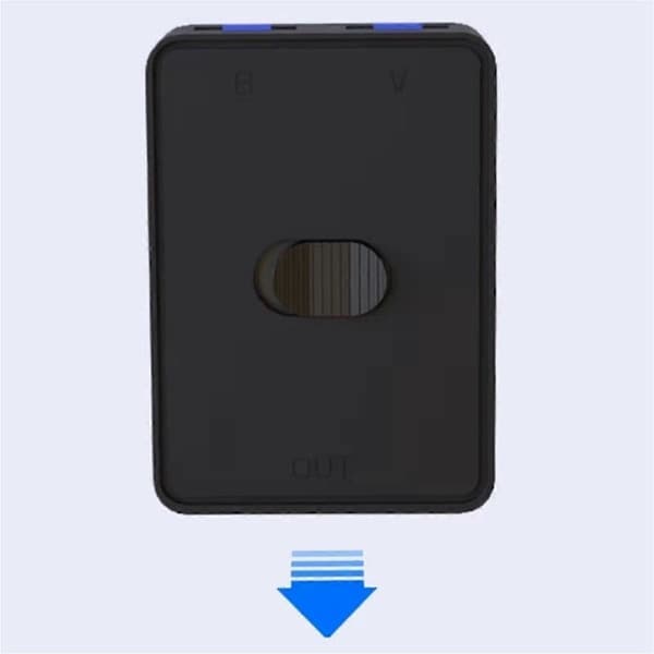 2-ports USB-switch printerdeling tovejs-switches 2 ind og 1 ud eller 1 ind og 2 ud USB-delingsswitch USB2.0