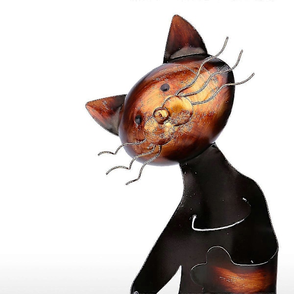 Dekorativ Vinflaskeholder med Kat Design
