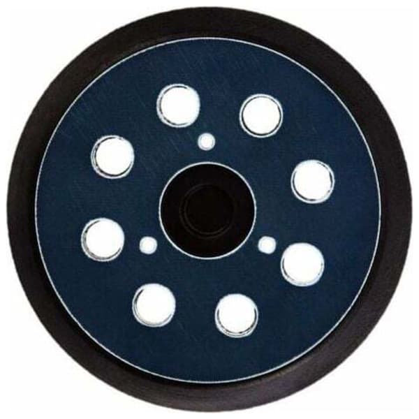 Set med 2 125 mm slipplattor med 8 hål för excenterslip