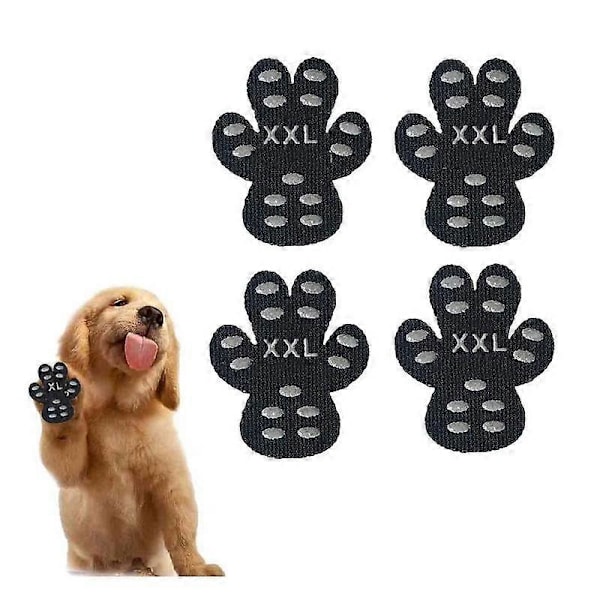 Hundtasskydd Kraftiga Halkskydd 4 Stycken, Självhäftande Engångs Hundskor Stövlar Strumpor XXL
