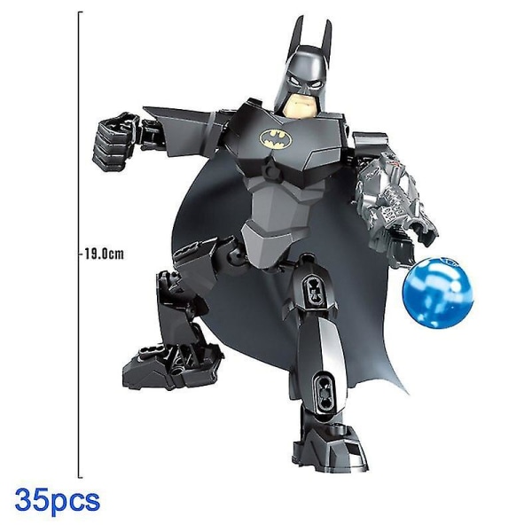 24 cm leksaksbyggsten Superhjälte Spider Man American Captain Brick Action Figur Montering Stor docka Modell Barn KSZ318-1
