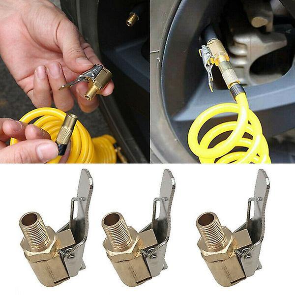 Ilmatäyttöistukka, 8 mm:n puristinliitin autonrenkaille, adapteripumpun venttiilipidike renkaalle