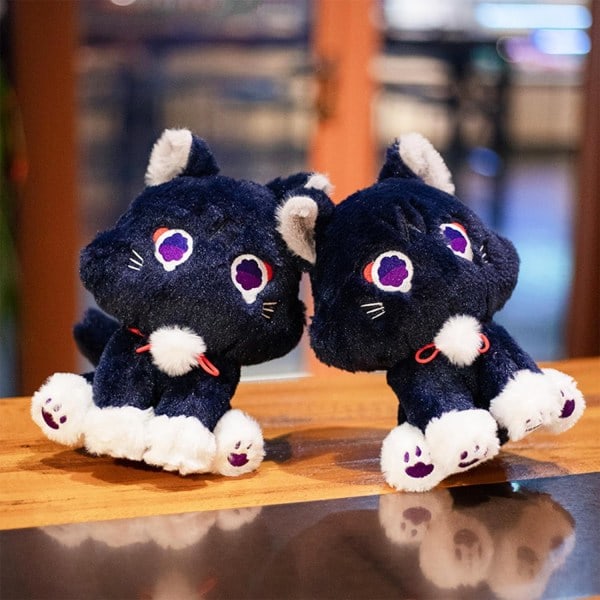 Kawaii Plussj Pute Scaramouche Wanderer Katt Plussj Søt Ting 10 \" Myk Plussj Dyr Samleobjekter Scarameow Plussj Leke Gave til Fans (Scara Katt)
