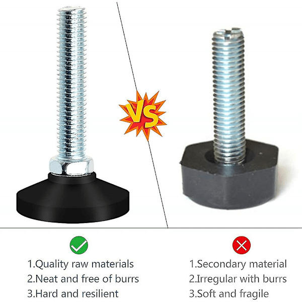 Säätöruuvi M10 X 50 mm Säätöruuvi Säätöjalka Huonekaluruuvi