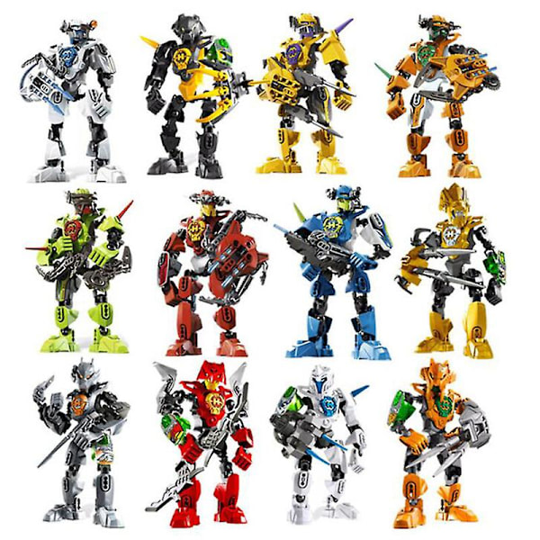 Star Warrior Soldat Bionicle Hero Factory Robot Figur Byggkloss Modell Leksak Blue 1 Pc