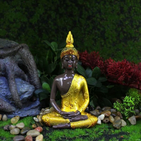 Stor Thailand Statue Håndlavet Harpiks Statue Hindu Buddhistisk Meditationsfigur