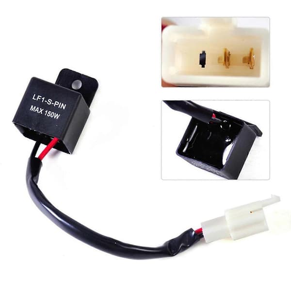 12V LED Relä Indikator Relä Motorcykel Lastindikator Lf1-s-pin Max 150w 2 Pin