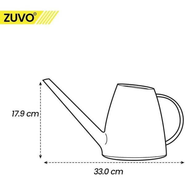 Indendørs vandkande 1,8 L - Perfekt haveredskab til vanding af stueplanter - 33 x 17 cm - Mini vandkande - Grøn