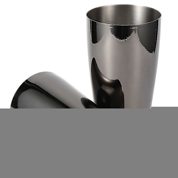 800/600 ml Sort 304 Rustfrit Stål Cocktail Shaker Sæt - Fest Bar Bartender Tilbehør
