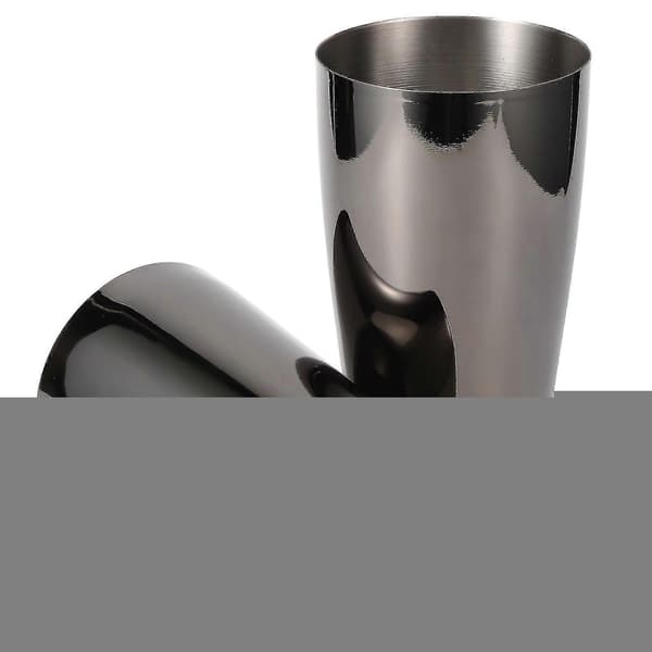 800/600ml Svart 304 Rustfritt Stål Cocktail Shaker Sett - Party Bar Bartender Tilbehør