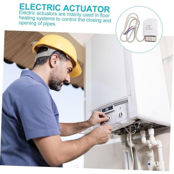 Gulvvarme Konstant Temperaturregulator Smart Termostat Elektrisk Aktuator, Gulvvarme Elektrisk Aktuatorplugger
