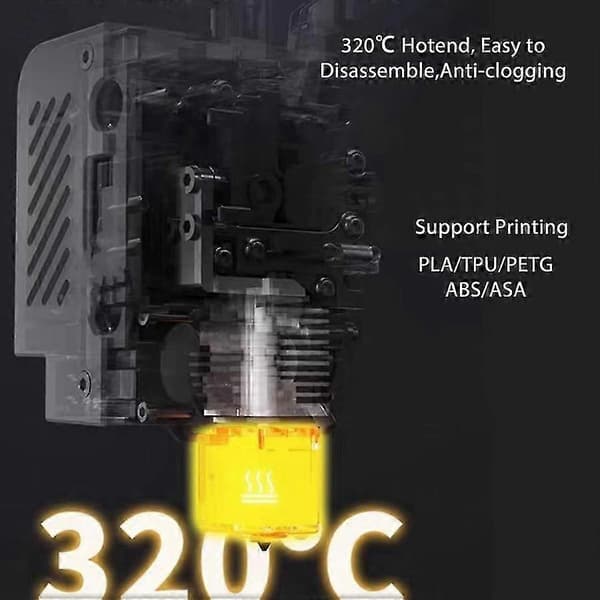 Anycubic Kobra S1 munstycke i härdat stål 0,4 mm Hotend Kit 2 st