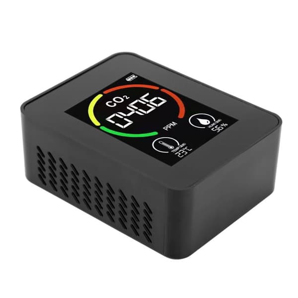 CO2-detektor, luftkvalitetsmåler, TVOC-tester, USB genopladelig termometer-hygrometer til hjemmet