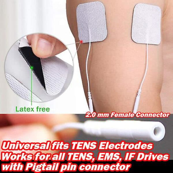 10-20 erstatningselektroder for TENS EMS Intensity Twin Stim III-enhet