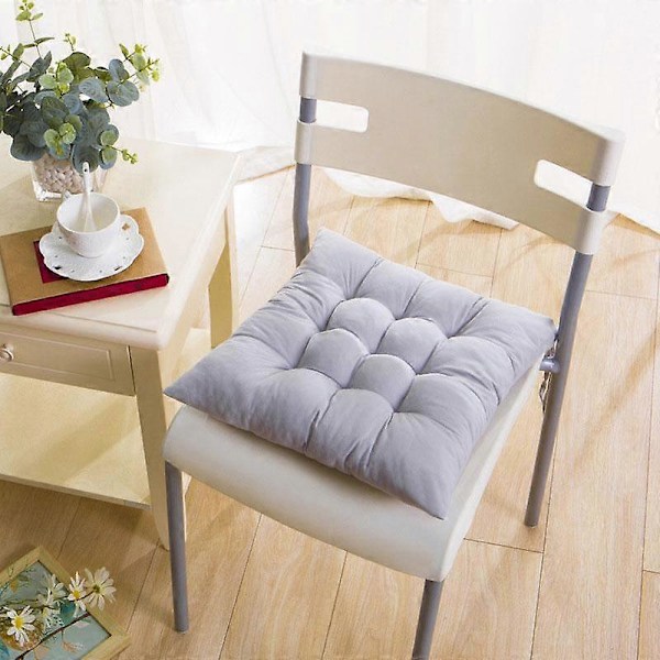 Fyrkantig Sittdyna Tjockare Stolskudde För Matplats Uteplats Hemmakontor Inomhus Utomhus Trädgård Soffa Sittdyna 40x40cm gray
